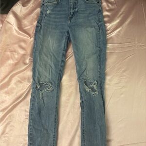 eunina Light Blue Distressed Skinny Jeans